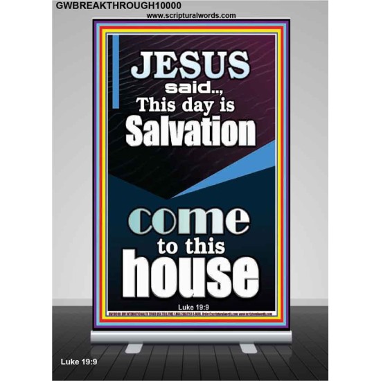 SALVATION IS COME TO THIS HOUSE  Unique Scriptural Picture  GWBREAKTHROUGH10000  