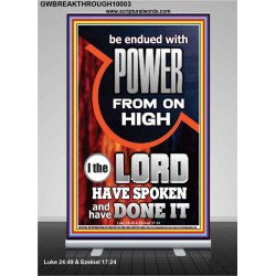 POWER FROM ON HIGH - HOLY GHOST FIRE  Righteous Living Christian Picture  GWBREAKTHROUGH10003  "30x80"