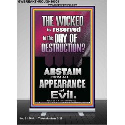 ABSTAIN FROM ALL APPEARANCE OF EVIL  Unique Scriptural Retractable Stand  GWBREAKTHROUGH10009  