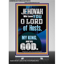 JEHOVAH WE LOVE YOU  Unique Power Bible Retractable Stand  GWBREAKTHROUGH10010  "30x80"