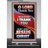 THANK YOU OUR LORD JESUS CHRIST  Sanctuary Wall Retractable Stand  GWBREAKTHROUGH10016  "30x80"