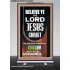 WHOSOEVER BELIEVETH ON HIM SHALL NOT BE ASHAMED  Unique Scriptural Retractable Stand  GWBREAKTHROUGH10027  "30x80"
