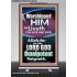 WORSHIPPED HIM THAT LIVETH FOREVER   Contemporary Wall Retractable Stand  GWBREAKTHROUGH10044  "30x80"