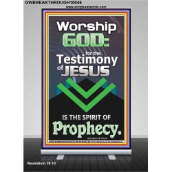TESTIMONY OF JESUS IS THE SPIRIT OF PROPHECY  Kitchen Wall Décor  GWBREAKTHROUGH10046  "30x80"