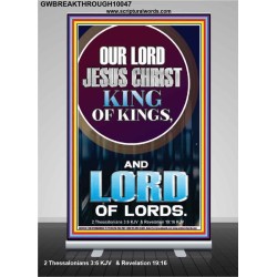 JESUS CHRIST - KING OF KINGS LORD OF LORDS   Bathroom Wall Art  GWBREAKTHROUGH10047  "30x80"