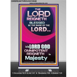 THE LORD GOD OMNIPOTENT REIGNETH IN MAJESTY  Wall Décor Prints  GWBREAKTHROUGH10048  "30x80"