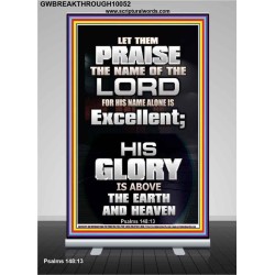 LET THEM PRAISE THE NAME OF THE LORD  Bathroom Wall Art Picture  GWBREAKTHROUGH10052  "30x80"