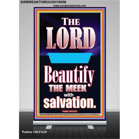 THE MEEK IS BEAUTIFY WITH SALVATION  Scriptural Prints  GWBREAKTHROUGH10058  