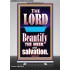 THE MEEK IS BEAUTIFY WITH SALVATION  Scriptural Prints  GWBREAKTHROUGH10058  "30x80"