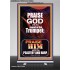 PRAISE HIM WITH TRUMPET, PSALTERY AND HARP  Inspirational Bible Verses Retractable Stand  GWBREAKTHROUGH10063  "30x80"