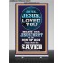 OH YES JESUS LOVED YOU  Modern Wall Art  GWBREAKTHROUGH10070  "30x80"