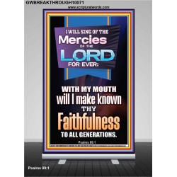 SING OF THE MERCY OF THE LORD  Décor Art Work  GWBREAKTHROUGH10071  "30x80"