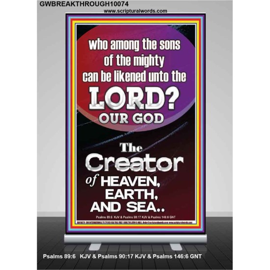 O LORD OUR GOD CREATOR OF HEAVEN, EARTH AND SEA  Custom Wall Art Print  GWBREAKTHROUGH10074  