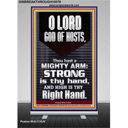 LORD GOD ALMIGHTY THOU HAST A MIGHTY ARM  Hallway Wall Retractable Stand  GWBREAKTHROUGH10078  "30x80"