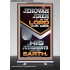 JEHOVAH JIREH IS THE LORD OUR GOD  Contemporary Christian Wall Art Retractable Stand  GWBREAKTHROUGH10695  "30x80"