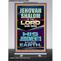 JEHOVAH SHALOM IS THE LORD OUR GOD  Christian Paintings  GWBREAKTHROUGH10697  "30x80"