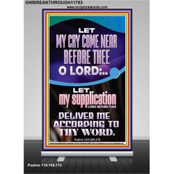 ABBA FATHER CONSIDER MY CRY AND SHEW ME YOUR TENDER MERCIES  Christian Quote Retractable Stand  GWBREAKTHROUGH11783  
