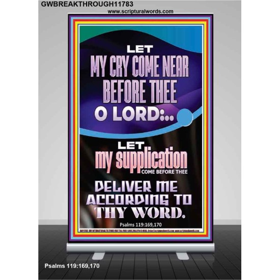 ABBA FATHER CONSIDER MY CRY AND SHEW ME YOUR TENDER MERCIES  Christian Quote Retractable Stand  GWBREAKTHROUGH11783  