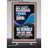 DO NOT LET SELFISHNESS OR PRIDE BE YOUR GUIDE BE HUMBLE  Contemporary Christian Wall Art Retractable Stand  GWBREAKTHROUGH11789  "30x80"