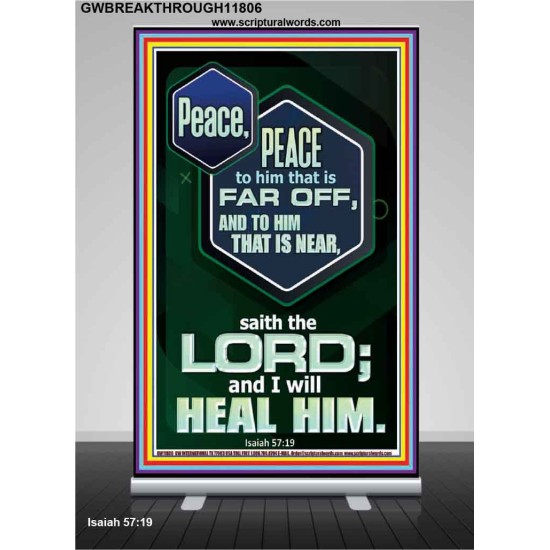 PEACE PEACE TO HIM THAT IS FAR OFF AND NEAR  Christian Wall Art  GWBREAKTHROUGH11806  