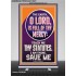 TEACH ME THY STATUES O LORD I AM THINE  Christian Quotes Retractable Stand  GWBREAKTHROUGH11821  "30x80"