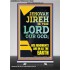 JEHOVAH JIREH HIS JUDGEMENT ARE IN ALL THE EARTH  Custom Wall Décor  GWBREAKTHROUGH11840  "30x80"