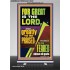 THE LORD IS GREATLY TO BE PRAISED  Custom Inspiration Scriptural Art Retractable Stand  GWBREAKTHROUGH11847  "30x80"