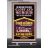 GLORY AND HONOUR ARE IN HIS PRESENCE  Custom Inspiration Scriptural Art Retractable Stand  GWBREAKTHROUGH11848  "30x80"