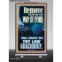 REMOVE FROM ME THE WAY OF LYING  Bible Verse for Home Retractable Stand  GWBREAKTHROUGH11873  "30x80"
