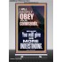 I WILL EAGERLY OBEY YOUR COMMANDS O LORD MY GOD  Printable Bible Verses to Retractable Stand  GWBREAKTHROUGH11874  "30x80"