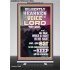 DILIGENTLY HEARKEN TO THE VOICE OF THE LORD OUR GOD  Righteous Living Christian Retractable Stand  GWBREAKTHROUGH11894  "30x80"