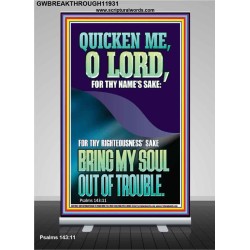 QUICKEN ME O LORD FOR THY NAME'S SAKE  Eternal Power Retractable Stand  GWBREAKTHROUGH11931  "30x80"