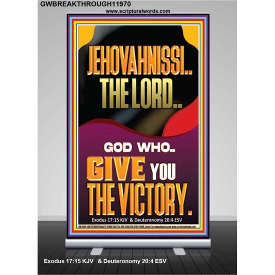 JEHOVAH NISSI THE LORD WHO GIVE YOU VICTORY  Bible Verses Art Prints  GWBREAKTHROUGH11970  
