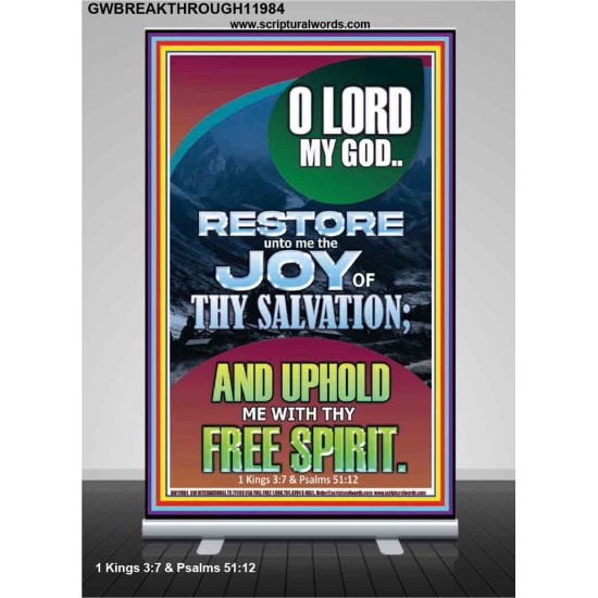 THE JOY OF SALVATION  Bible Verse Retractable Stand  GWBREAKTHROUGH11984  