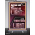 AND GOD SAID LET THERE BE LIGHT  Christian Quotes Retractable Stand  GWBREAKTHROUGH11995  "30x80"