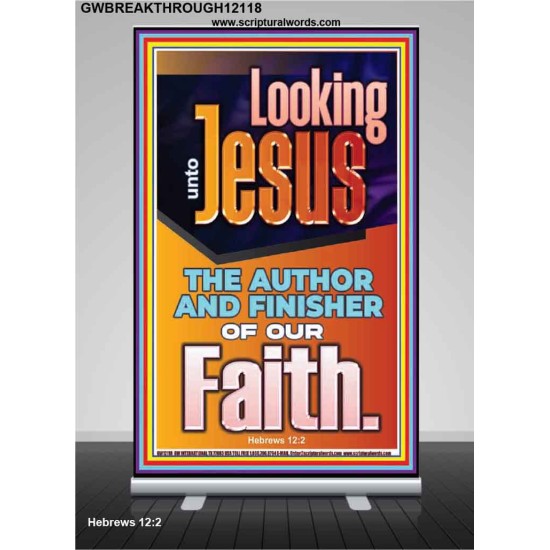 LOOKING UNTO JESUS THE AUTHOR AND FINISHER OF OUR FAITH  Biblical Art  GWBREAKTHROUGH12118  