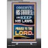 OBSERVE HIS STATUTES AND KEEP ALL HIS LAWS  Christian Wall Art Wall Art  GWBREAKTHROUGH12188  "30x80"