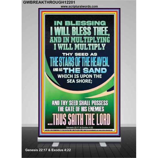 IN BLESSING I WILL BLESS THEE  Contemporary Christian Print  GWBREAKTHROUGH12201  