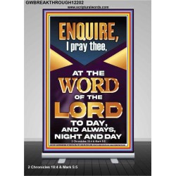 MEDITATE THE WORD OF THE LORD DAY AND NIGHT  Contemporary Christian Wall Art Retractable Stand  GWBREAKTHROUGH12202  "30x80"