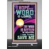 I HOPE IN THY WORD O LORD  Scriptural Portrait Retractable Stand  GWBREAKTHROUGH12207  "30x80"