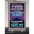 ACCORDING TO THINE ORDINANCES I AM THINE SAVE ME  Bible Verse Retractable Stand  GWBREAKTHROUGH12209  "30x80"