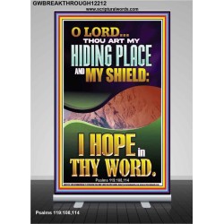 THOU ART MY HIDING PLACE AND SHIELD  Religious Art Retractable Stand  GWBREAKTHROUGH12212  