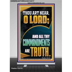 ALL THY COMMANDMENTS ARE TRUTH O LORD  Ultimate Inspirational Wall Art Picture  GWBREAKTHROUGH12217  "30x80"