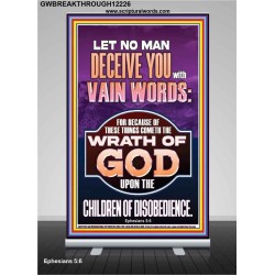 LET NO MAN DECEIVE YOU WITH VAIN WORDS  Church Picture  GWBREAKTHROUGH12226  "30x80"