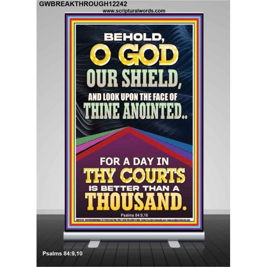 LOOK UPON THE FACE OF THINE ANOINTED O GOD  Contemporary Christian Wall Art  GWBREAKTHROUGH12242  