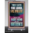I WILL UPHOLD THEE WITH THE RIGHT HAND OF MY RIGHTEOUSNESS  Christian Quote Retractable Stand  GWBREAKTHROUGH12267  "30x80"