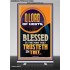 BLESSED IS THE MAN THAT TRUSTETH IN THEE  Scripture Art Prints Retractable Stand  GWBREAKTHROUGH12282  "30x80"