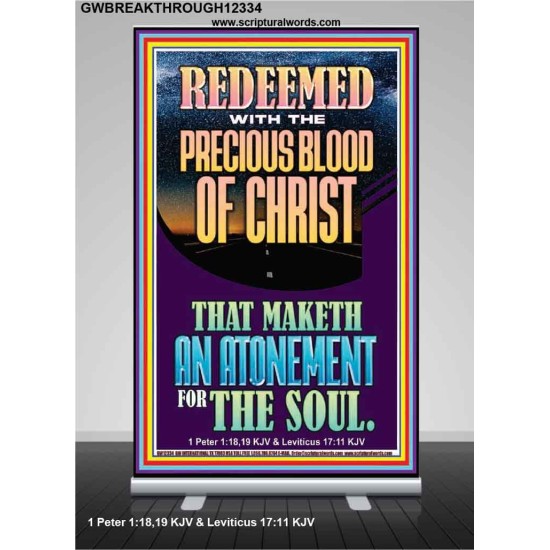 REDEEMED WITH THE PRECIOUS BLOOD OF CHRIST  Custom Wall Décor  GWBREAKTHROUGH12334  