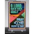 O LORD GOD OF TRUTH  Custom Inspiration Scriptural Art Retractable Stand  GWBREAKTHROUGH12340  "30x80"