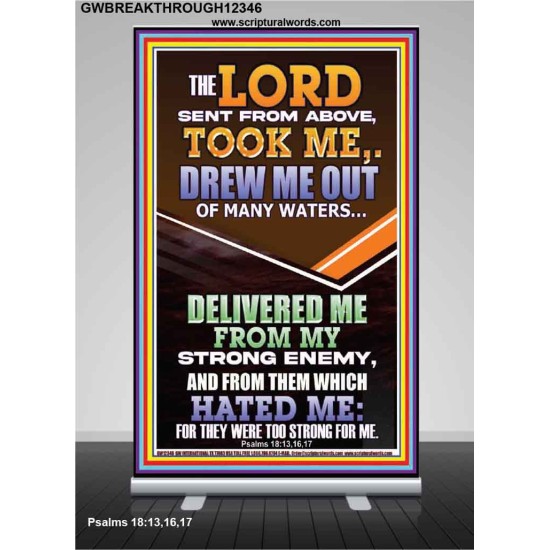 THE LORD DREW ME OUT OF MANY WATERS  New Wall Décor  GWBREAKTHROUGH12346  